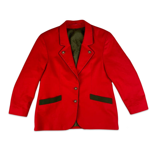 Vintage Wool Red Coat 14 16