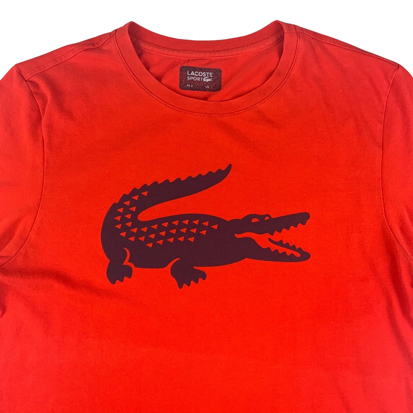 Vintage Lacoste Orange Tee T-Shirt S M