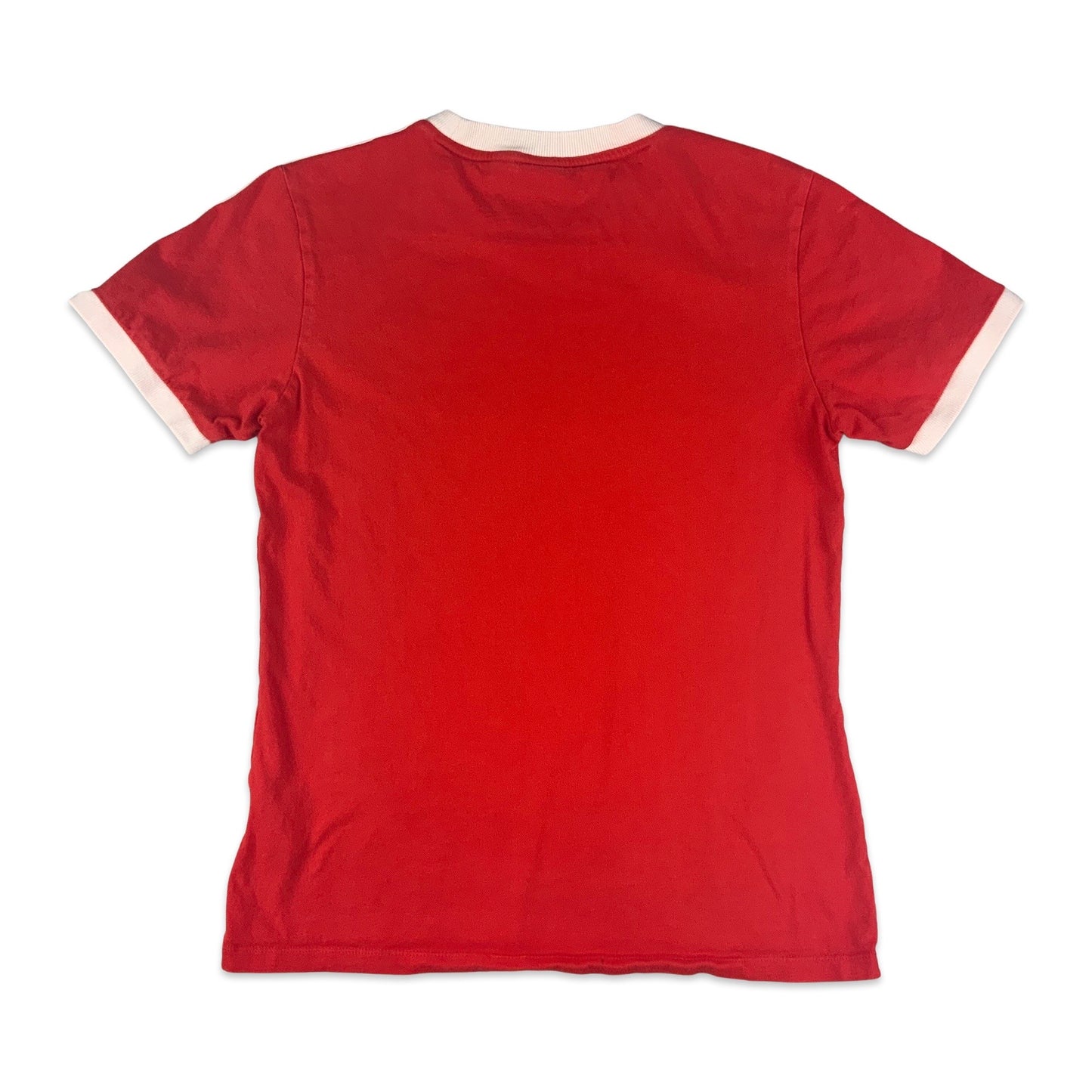 Vintage Adidas Red & White Ringer Tee T-Shirt 6 8