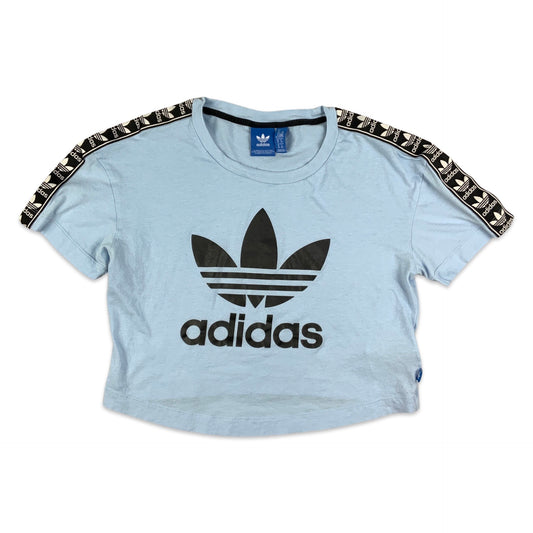 Adidas Baby Blue Cropped Tee T-Shirt 6 8