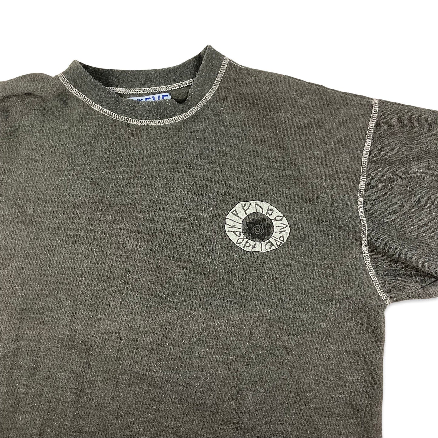 Vintage Grey Graphic Print Sweatshirt L XL