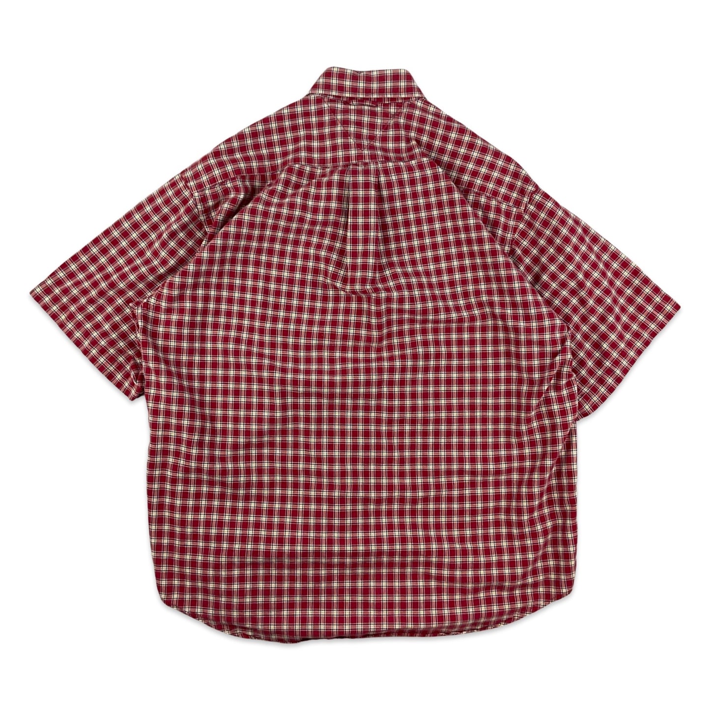 Vintage 90s Tommy Hilfiger Red Plaid Shirt XL XXL