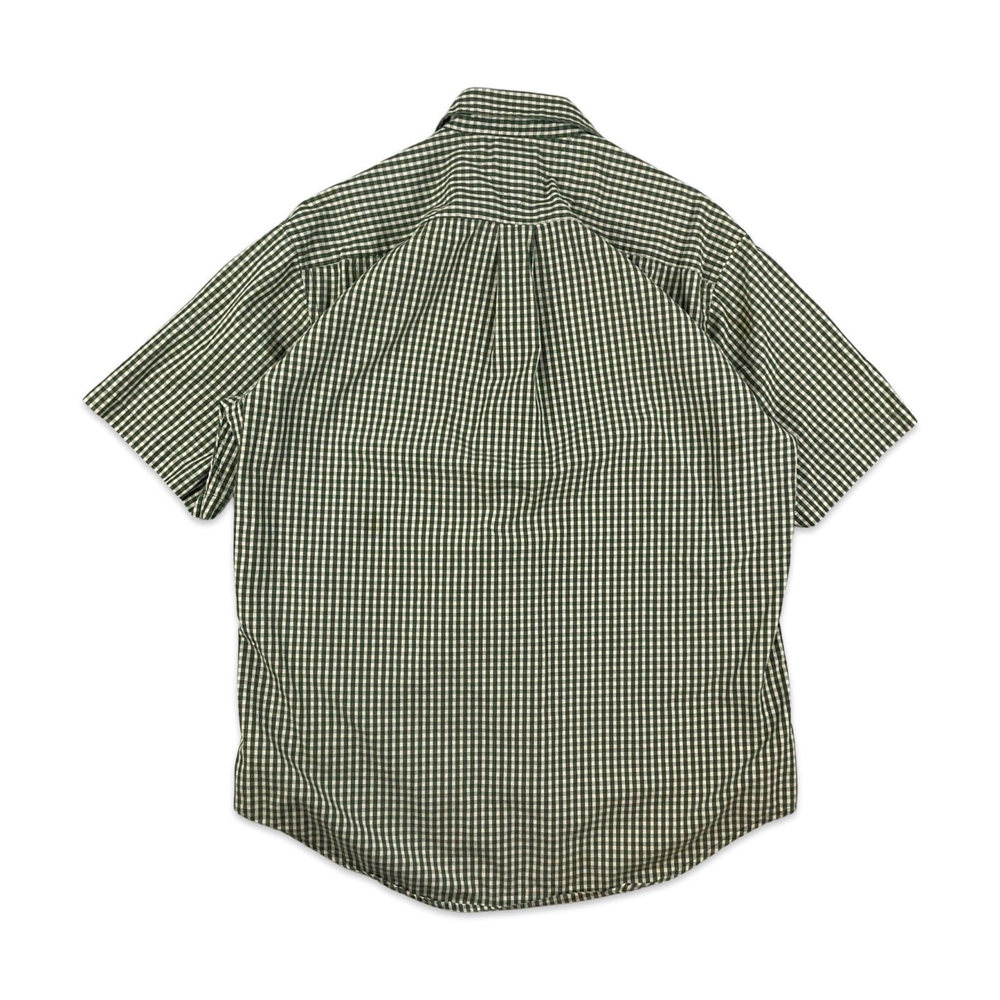 Vintage 90s Tommy Hilfiger Green Plaid Shirt M L