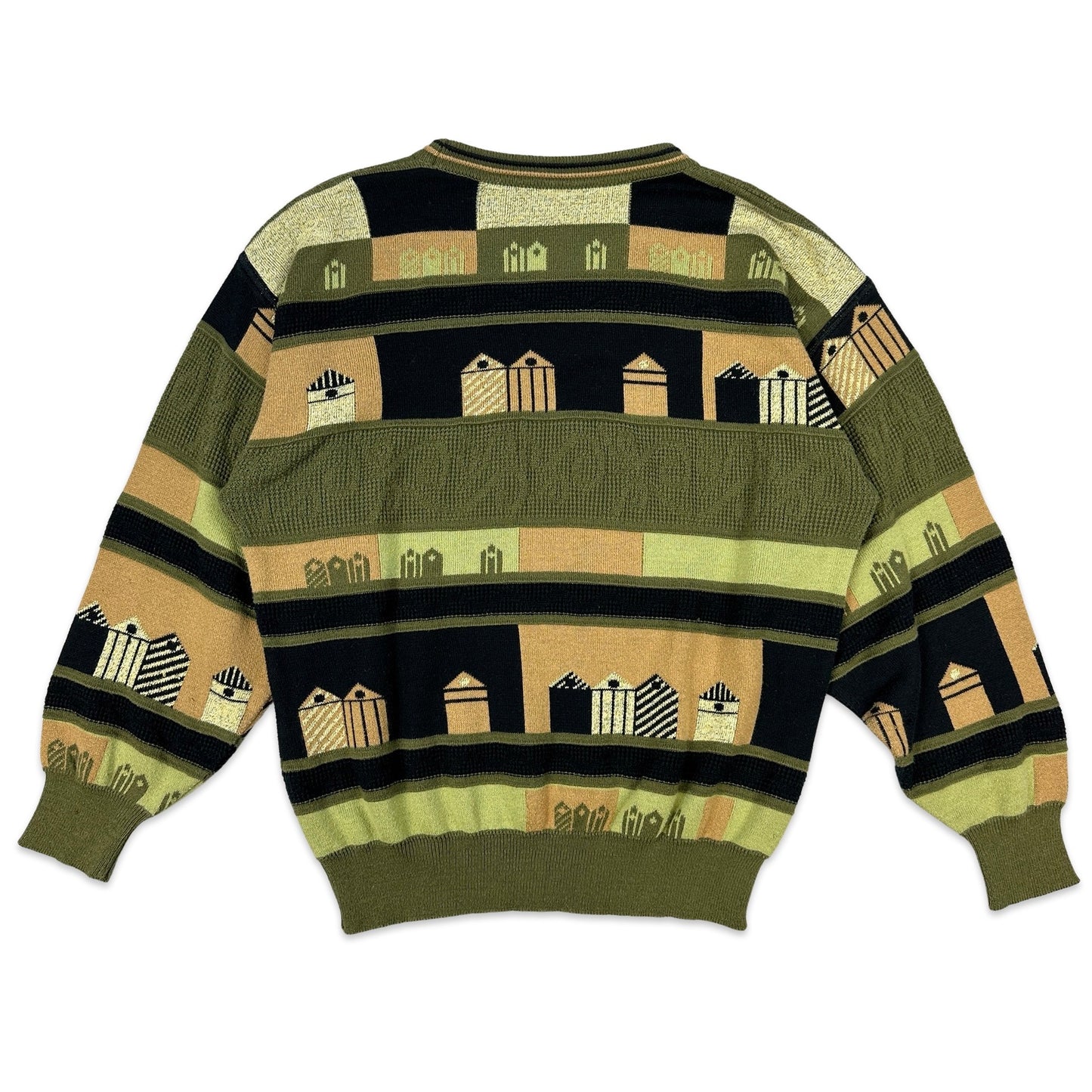 Vintage 90s Patterned Knit Jumper L