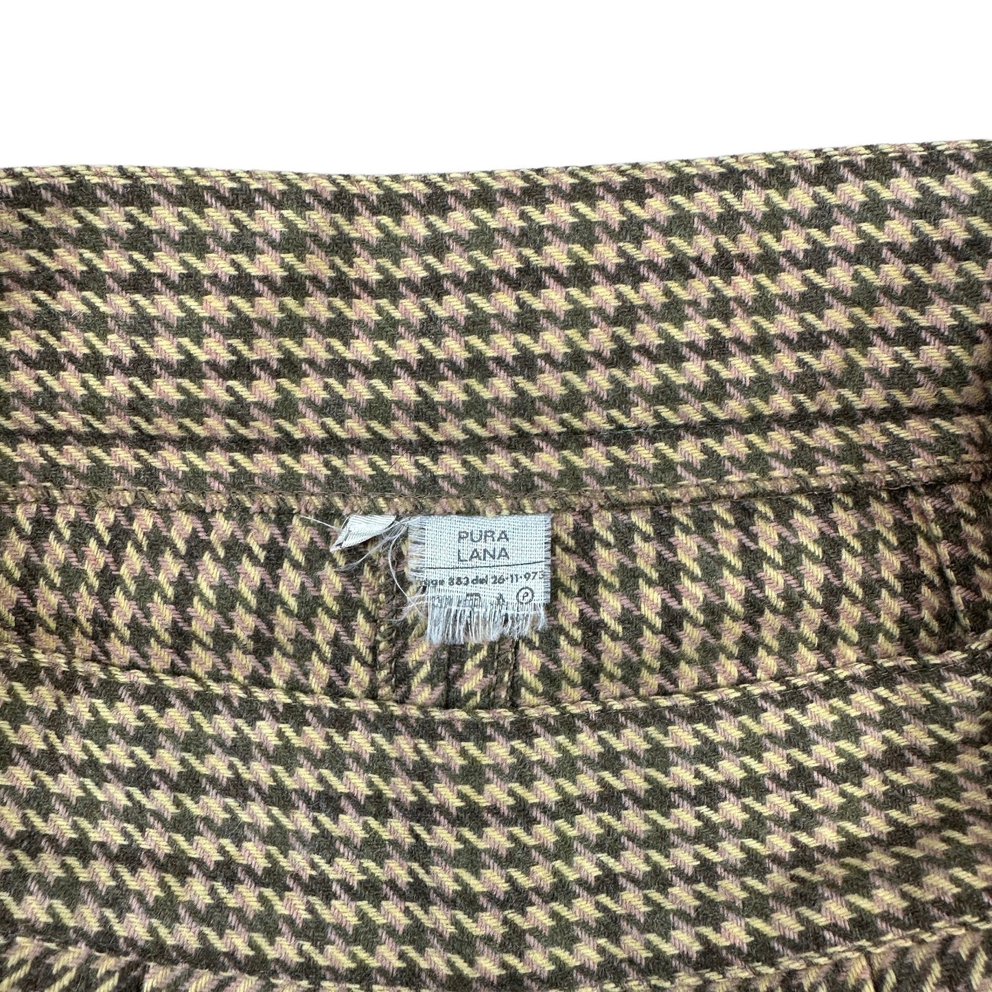90s Vintage Wool Check Pleated Skort 8/10