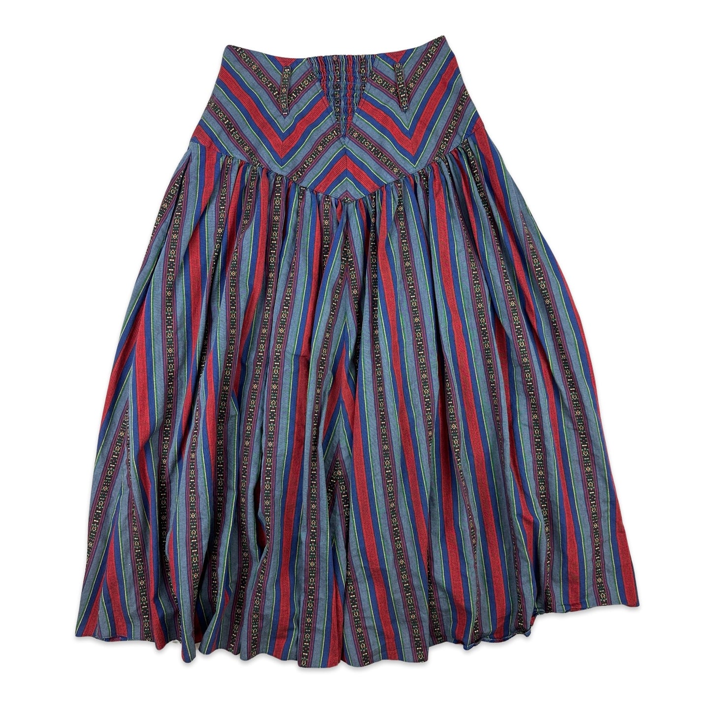 Betty Barclay 70s Vintage Folk Patterned Maxi Skirt 10