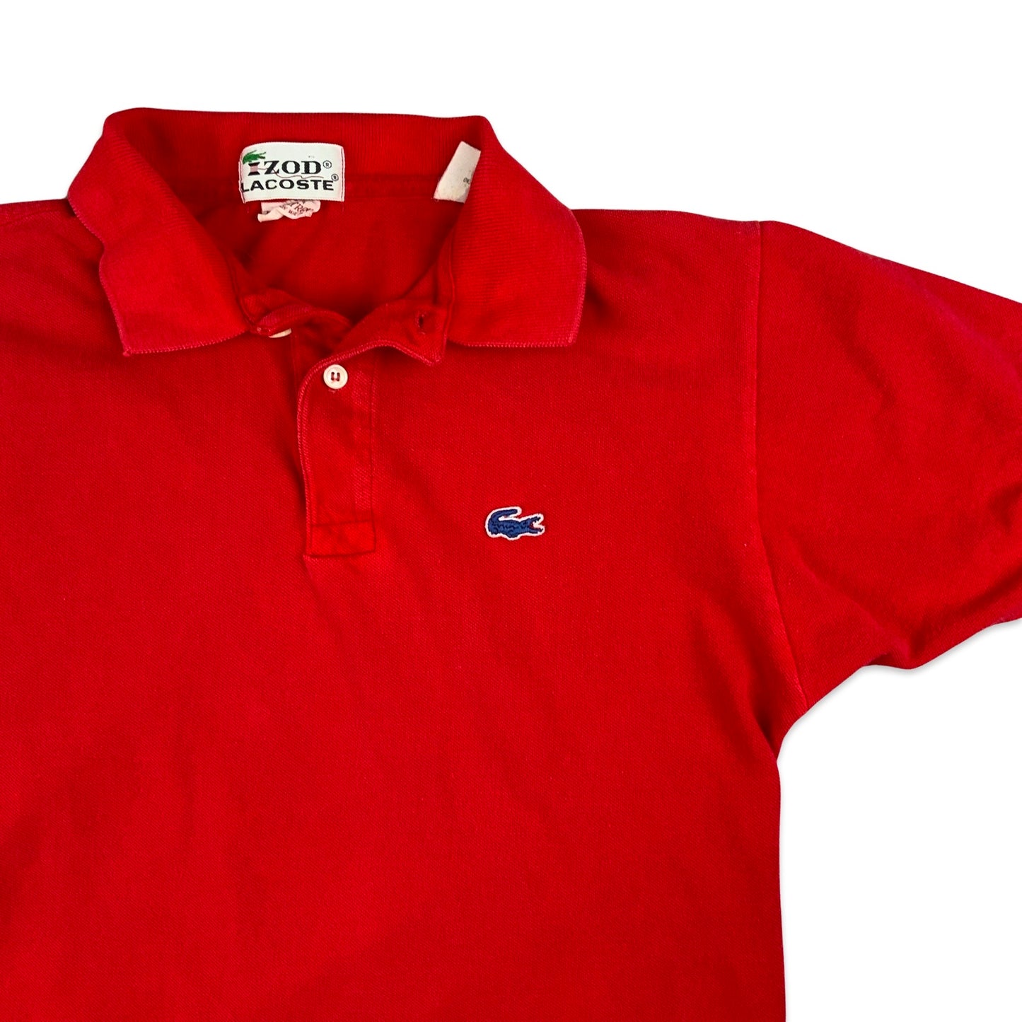Vintage 70s Lacoste Red Polo Shirt Rare S M