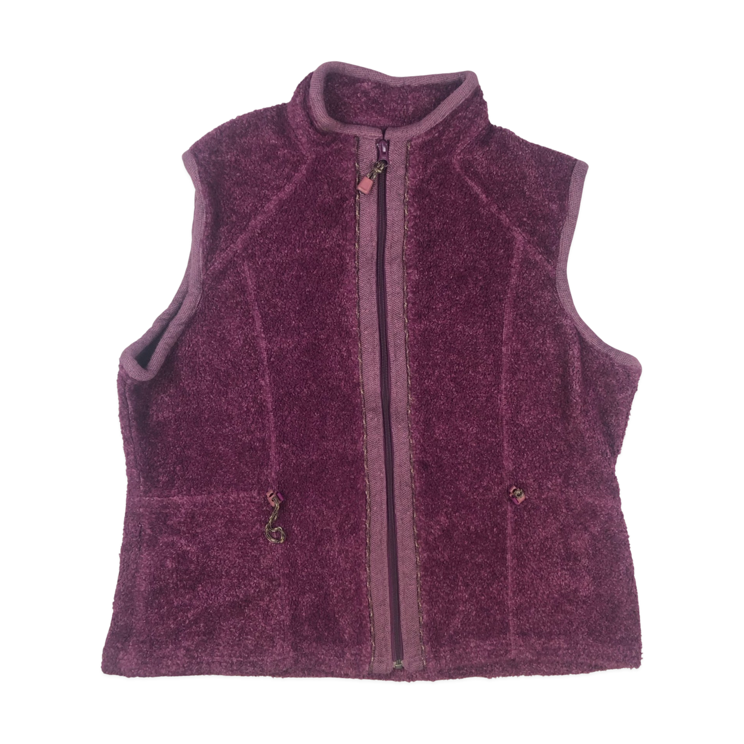 Vintage Ladies Woolrich Purple Fleece Gilet 18