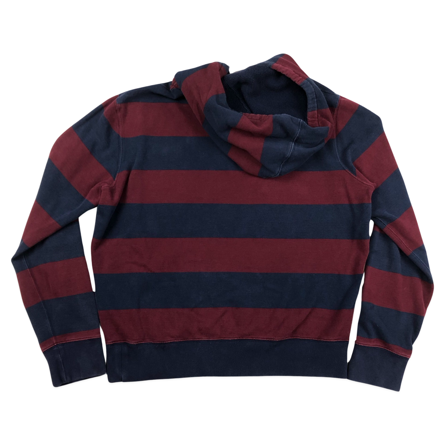 Vintage Ralph Lauren Blue and Purple Striped Hoodie XL