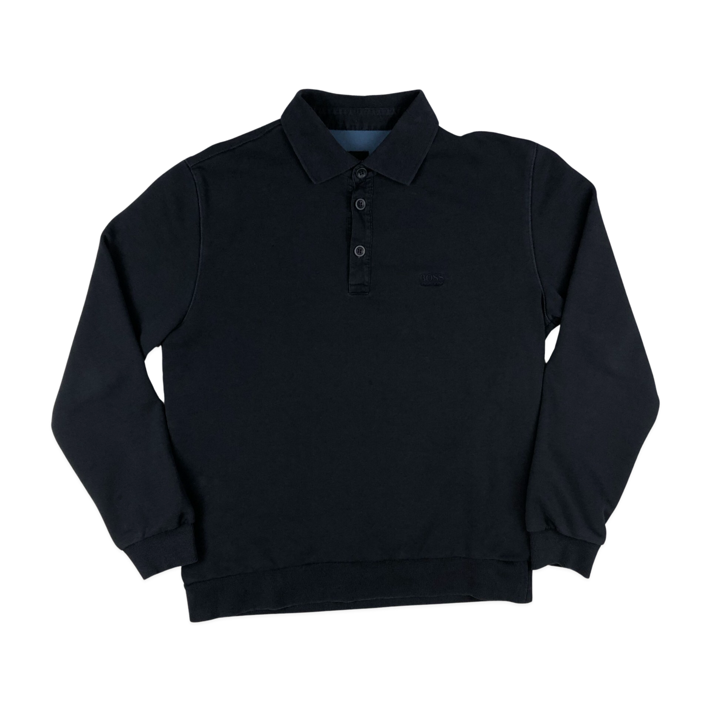 Vintage Hugo Boss Black Collar Sweatshirt L