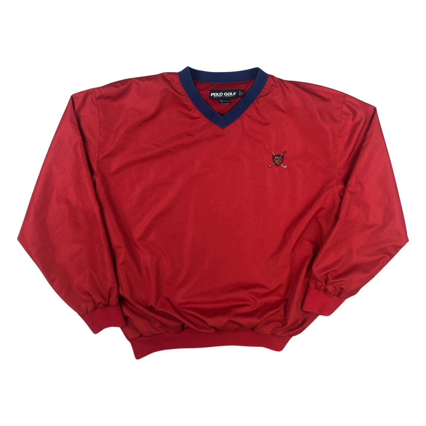 Vintage Ralph Lauren Red Pullover Windbreaker XXL