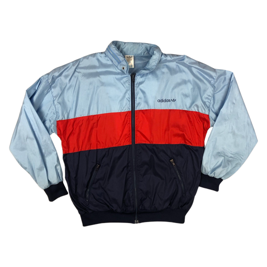 Vintage 80s 90s Adidas Blue and Red Windbreaker XL