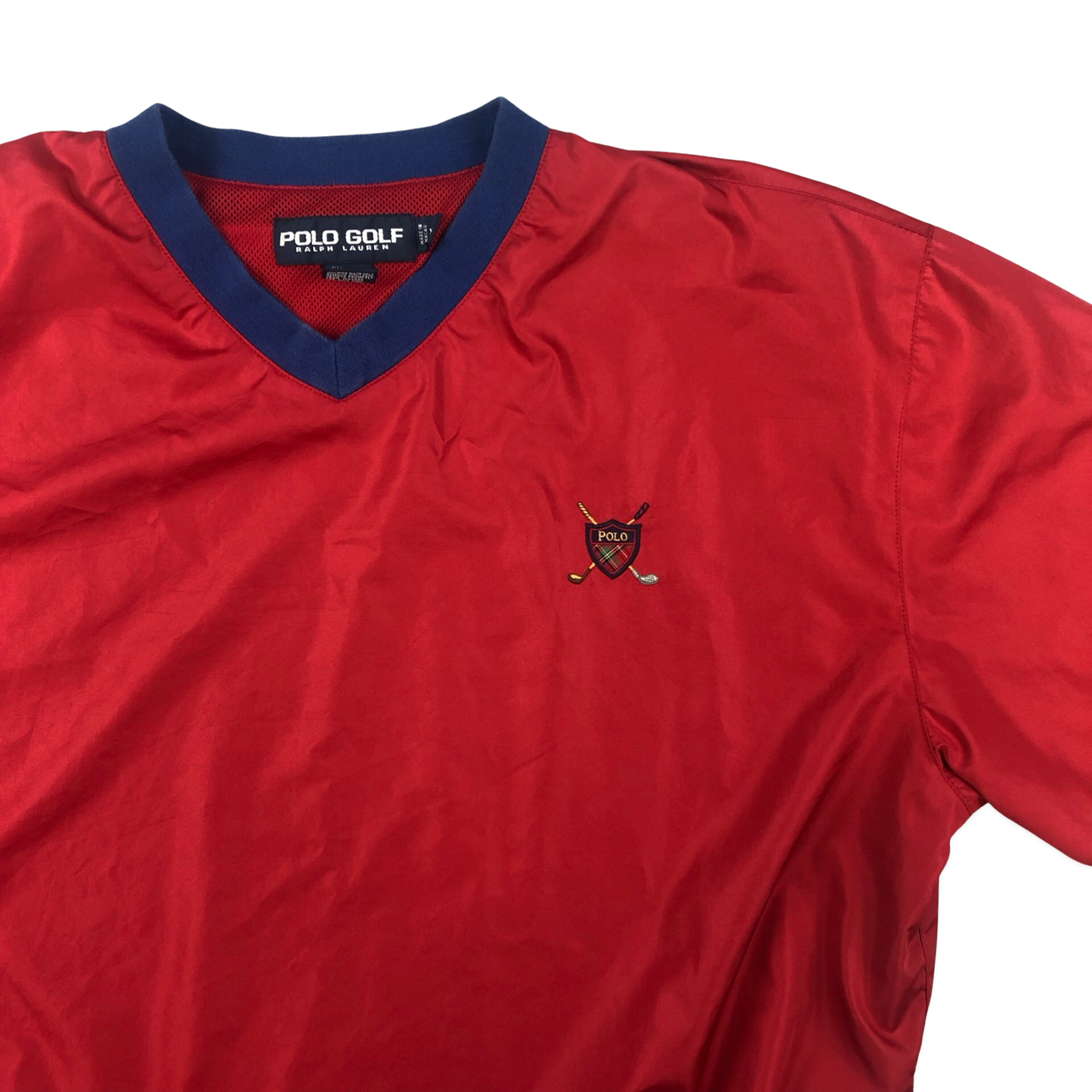 Vintage Ralph Lauren Red Pullover Windbreaker XXL