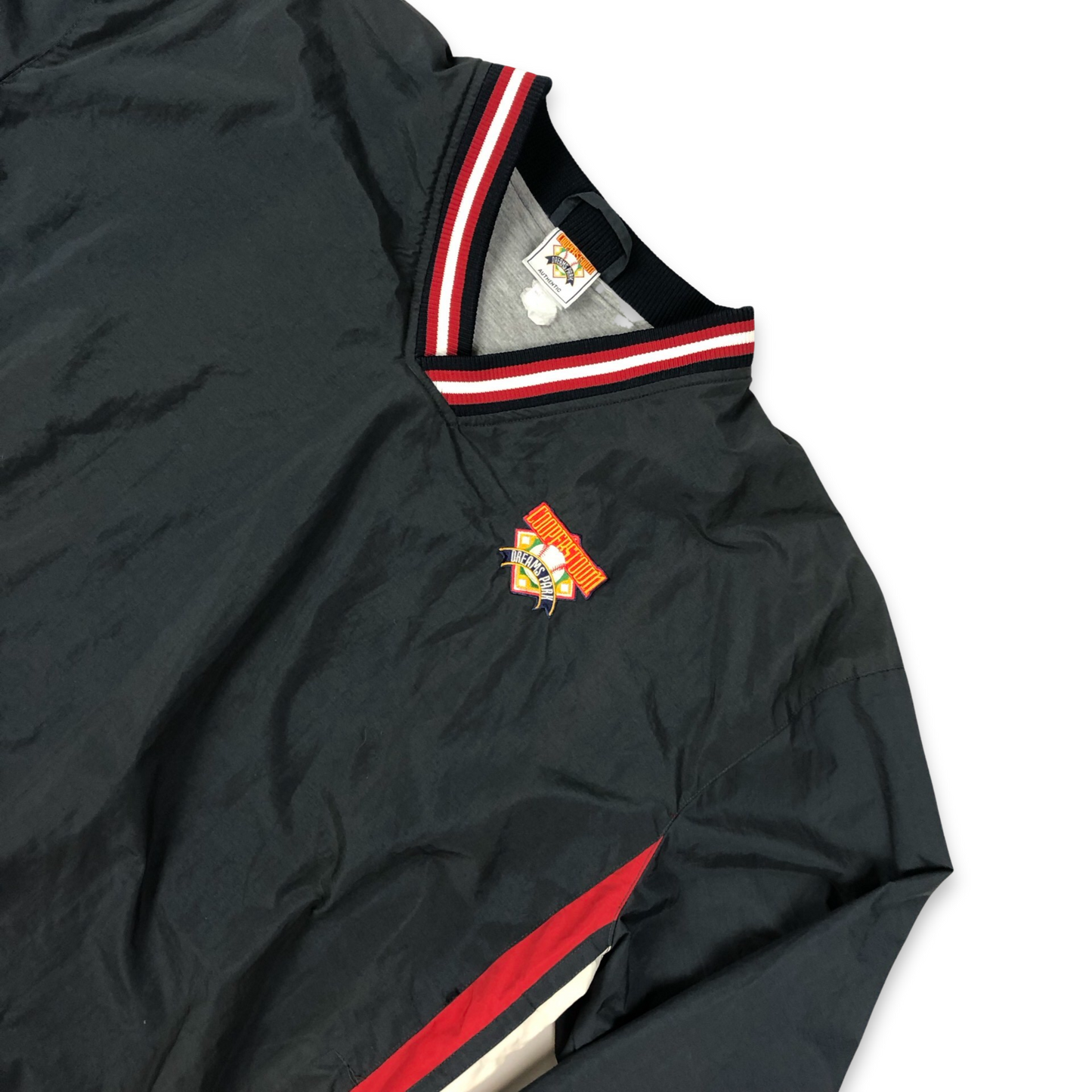 Vintage Y2K Baseball Team Pullover V-Neck Windbreaker 3XL