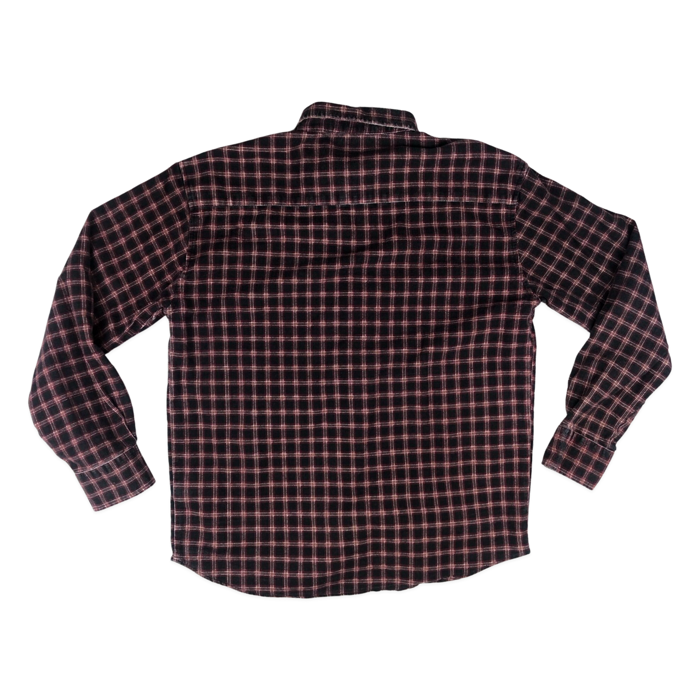Vintage Red and Black Plaid Flannel Shirt L