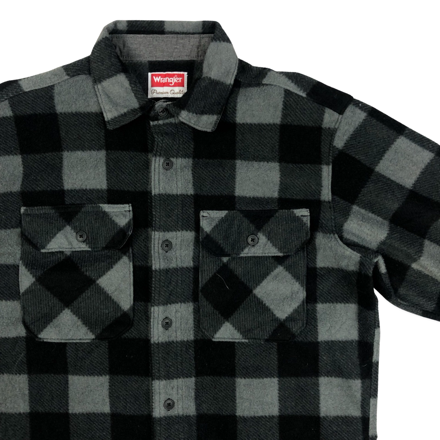Vintage Wrangler Plaid Fleece Shirt M