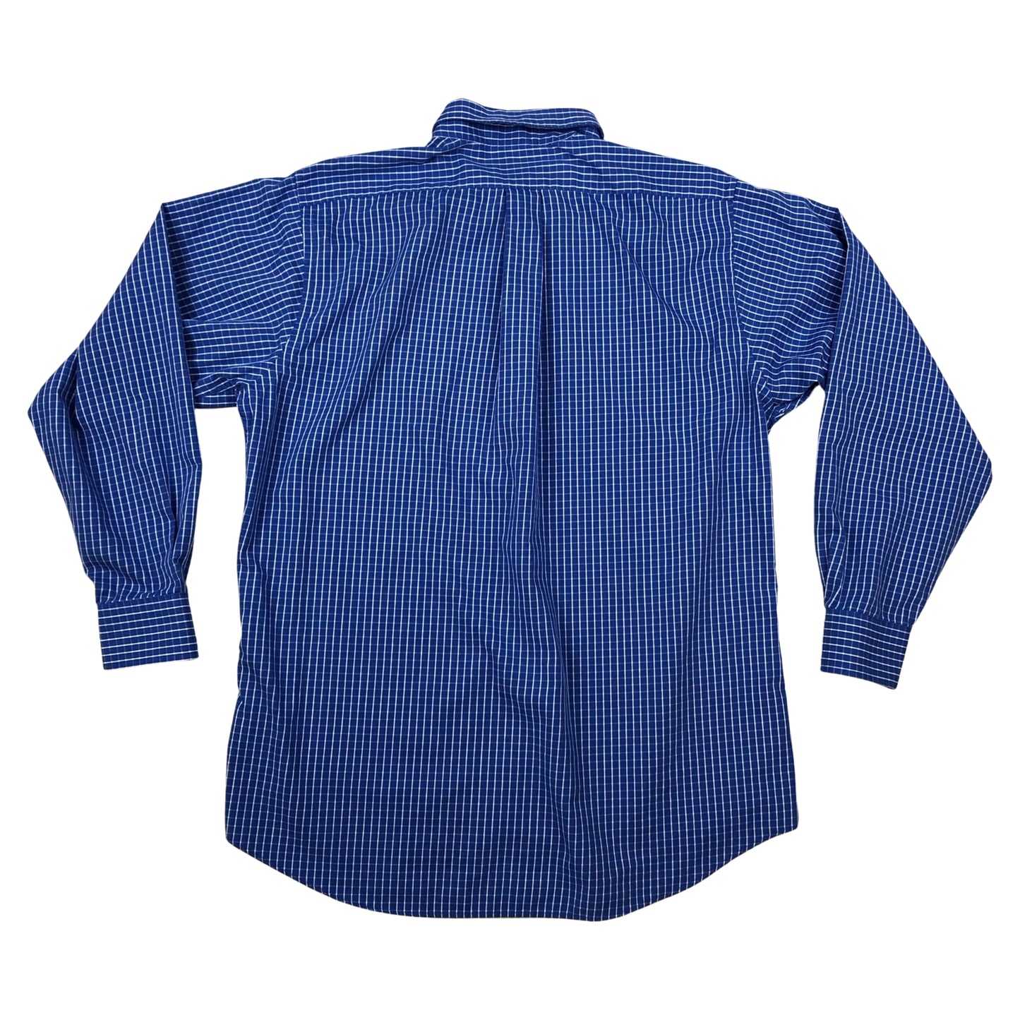 Vintage Chaps Ralph Lauren Blue and White Plaid Shirt XL
