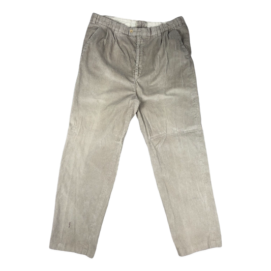 Vintage Beige Jumbo Cord Trousers W39L30