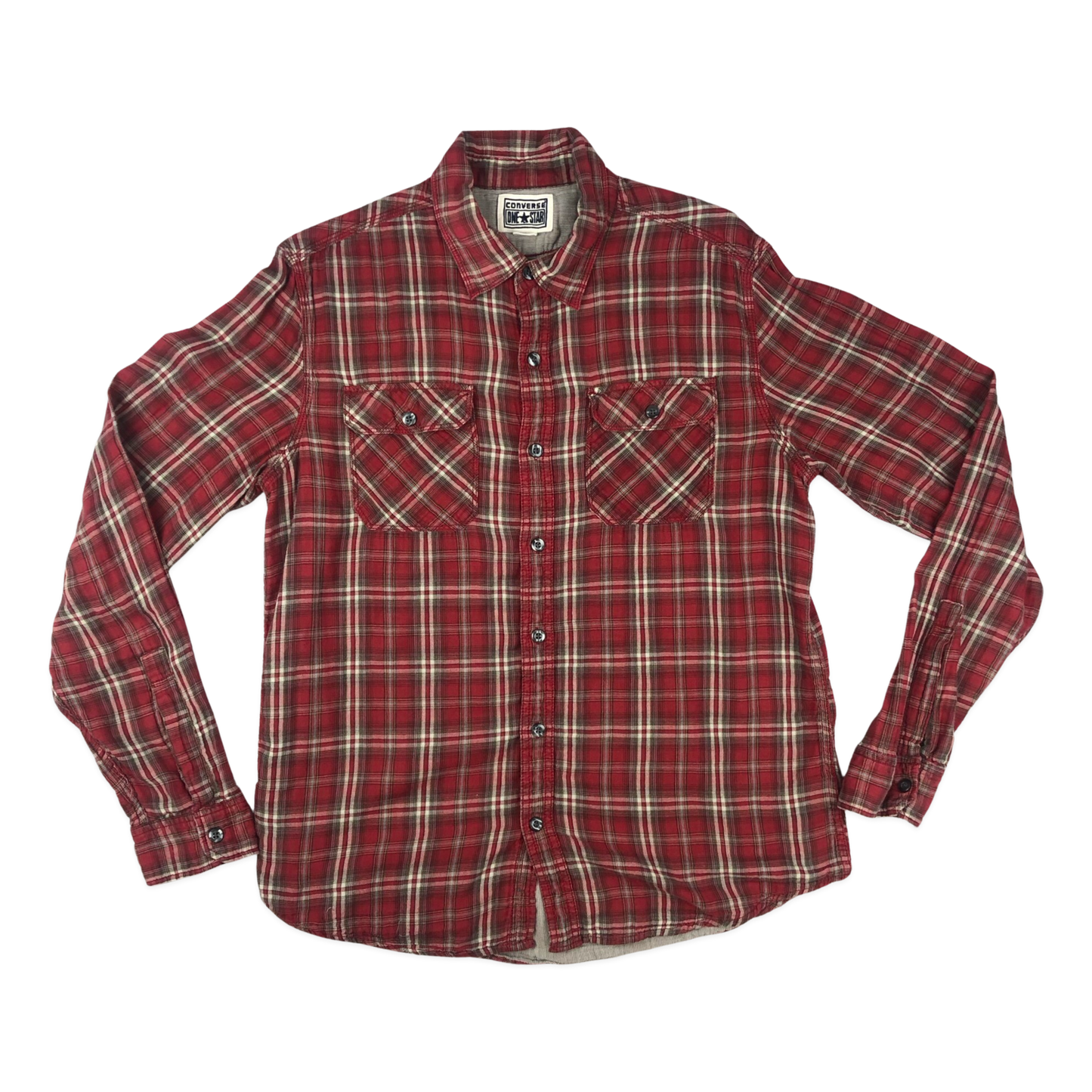 Vintage Red Converse Plaid Flannel Shirt M