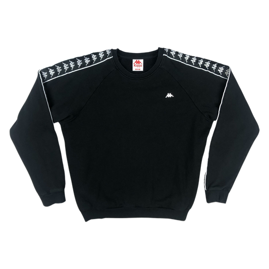 Vintage Kappa Black Sweatshirt L