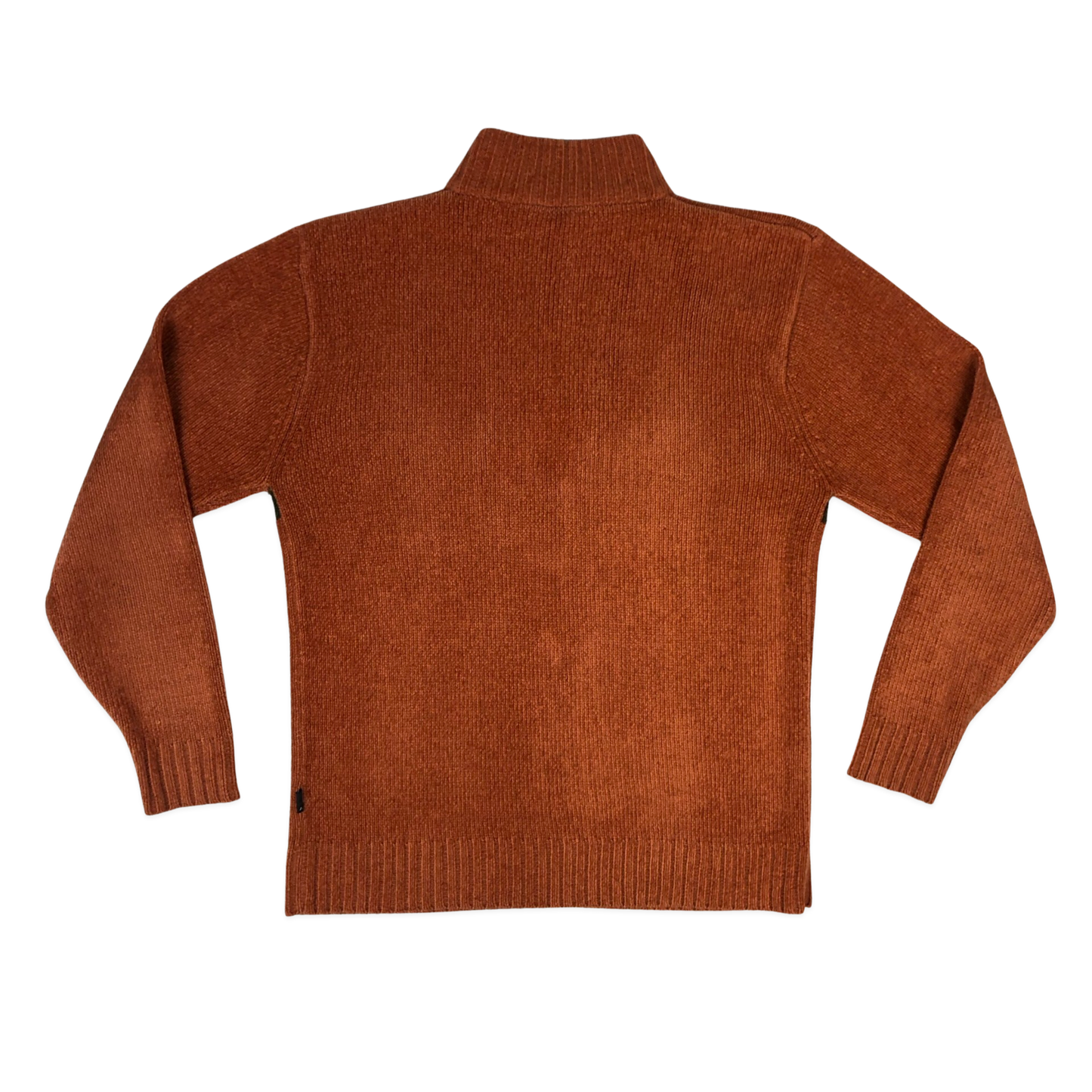 Vintage Orange Chenille 1/4-zip Jumper M