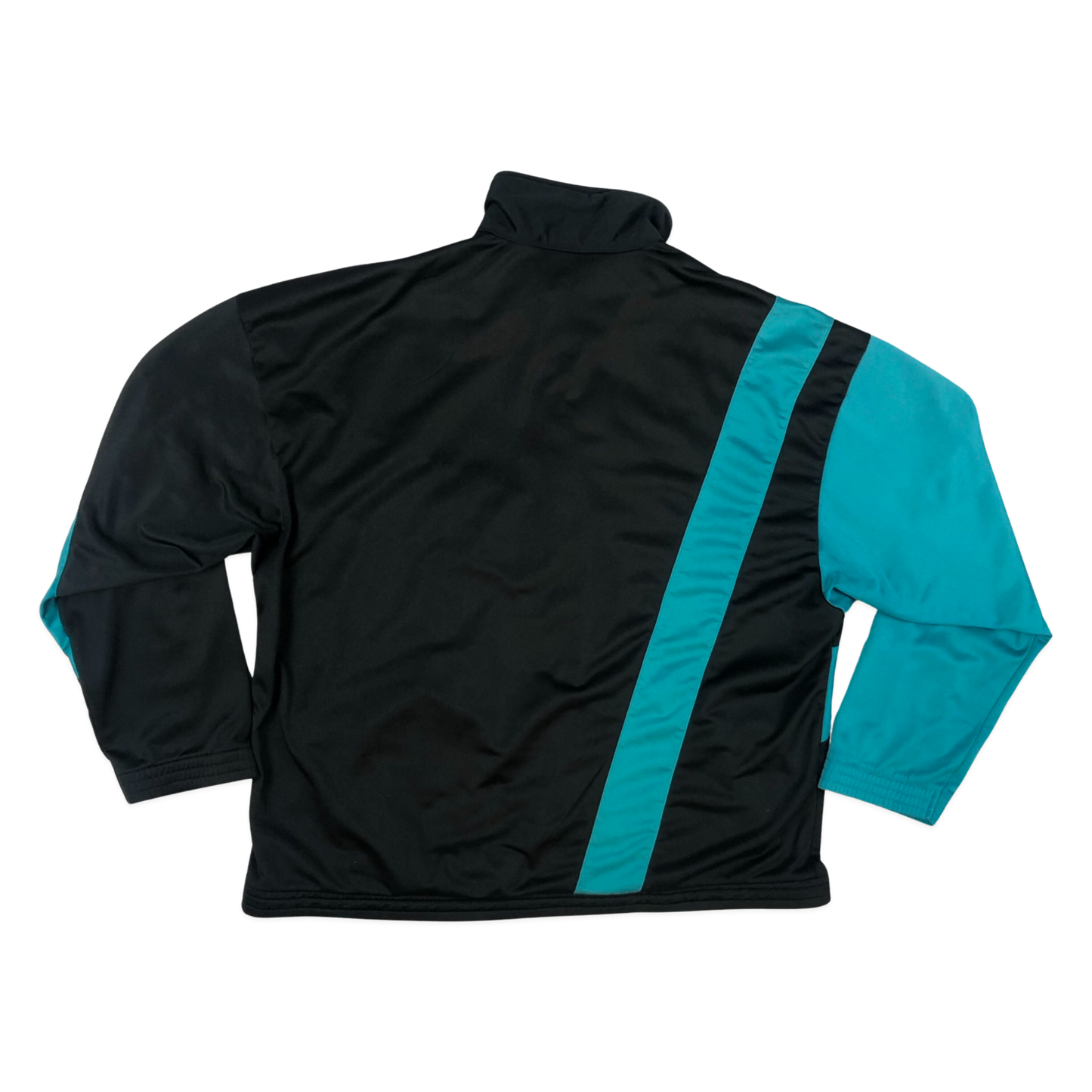 Vintage 90s Puma Black and Blue Zip-up Track Jacket XXL