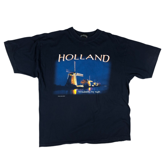 Vintage Navy Holland Graphic Tee L
