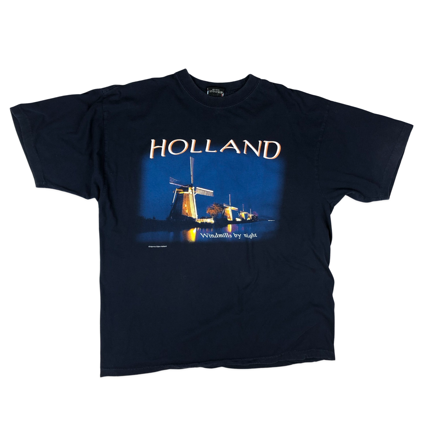 Vintage Navy Holland Graphic Tee L