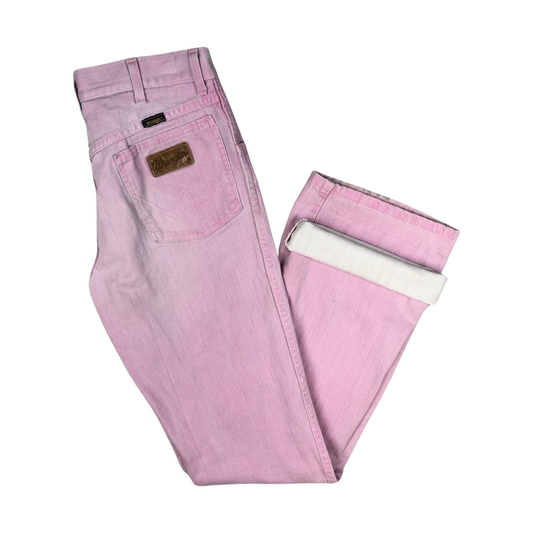 Vintage Wrangler Flared Pink Jeans 32W 34L