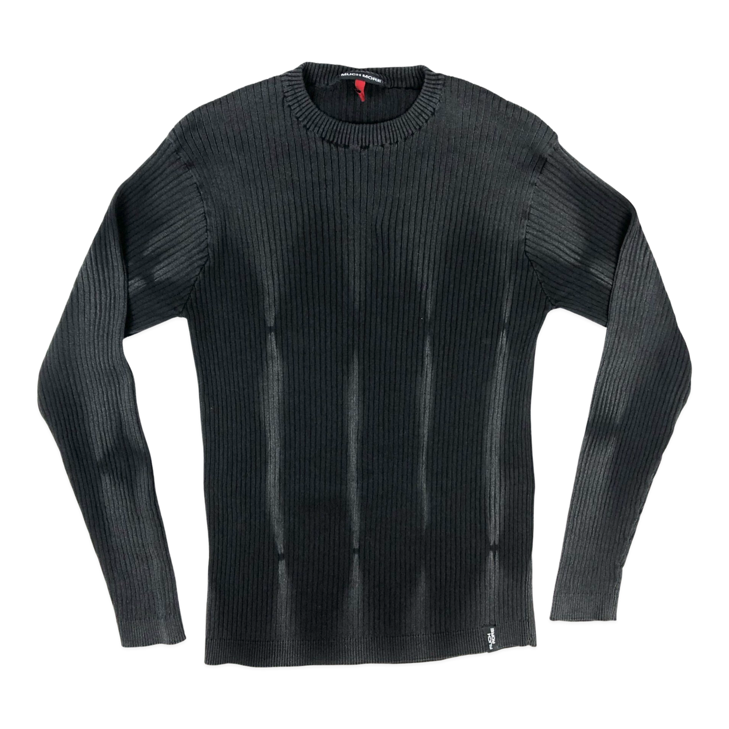 Vintage Y2K Black Ribbed Knit Jumper