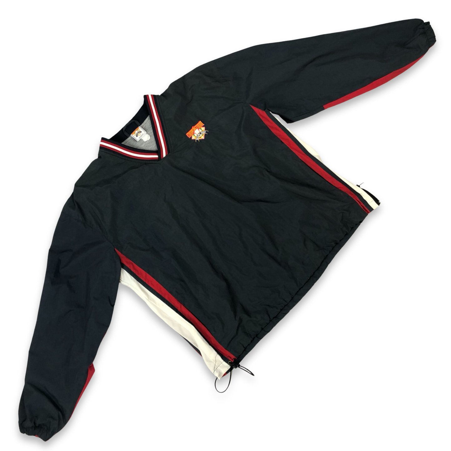 Vintage Y2K Baseball Team Pullover V-Neck Windbreaker 3XL