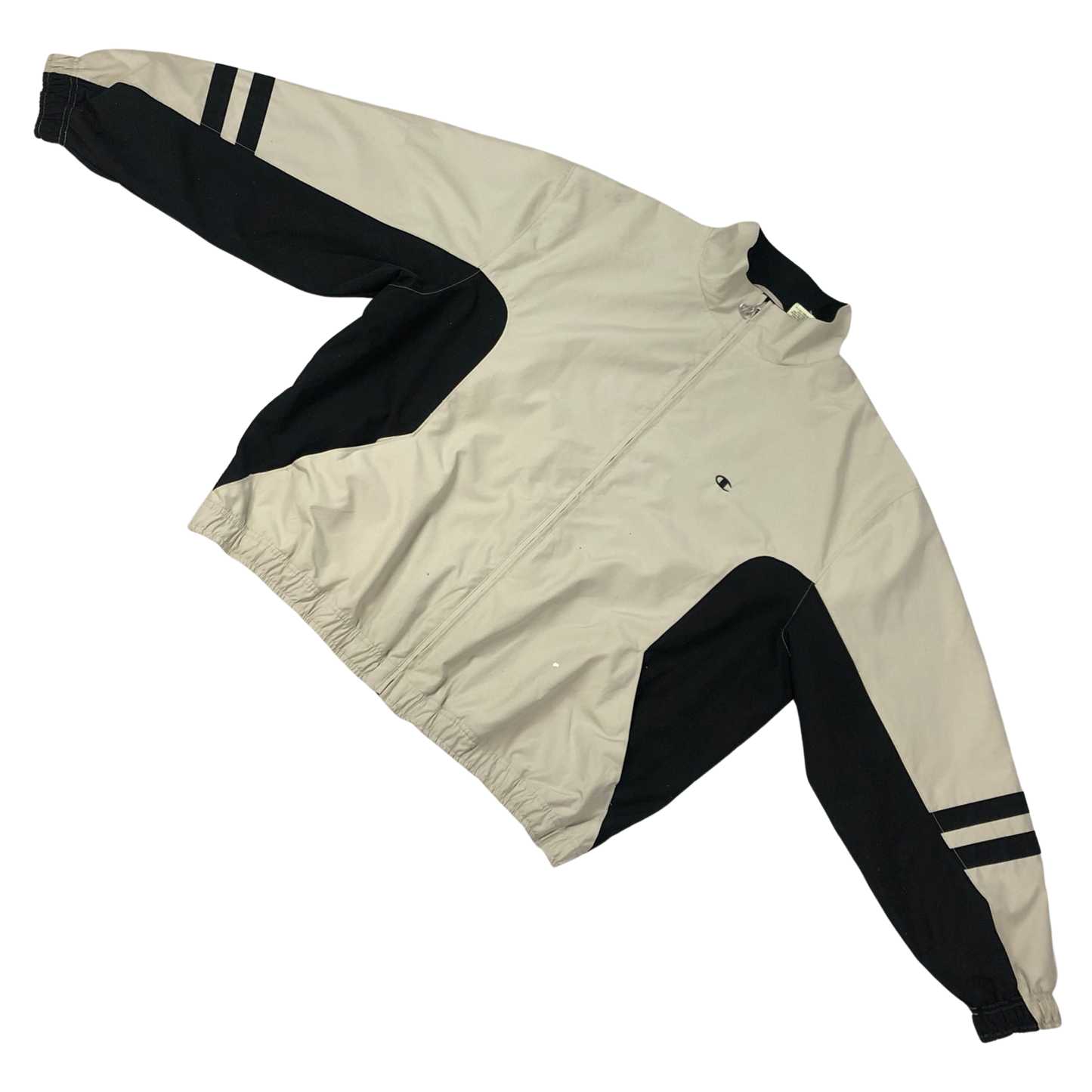 Vintage Y2K Champion Cream Lightweight Track Windbreaker 3XL