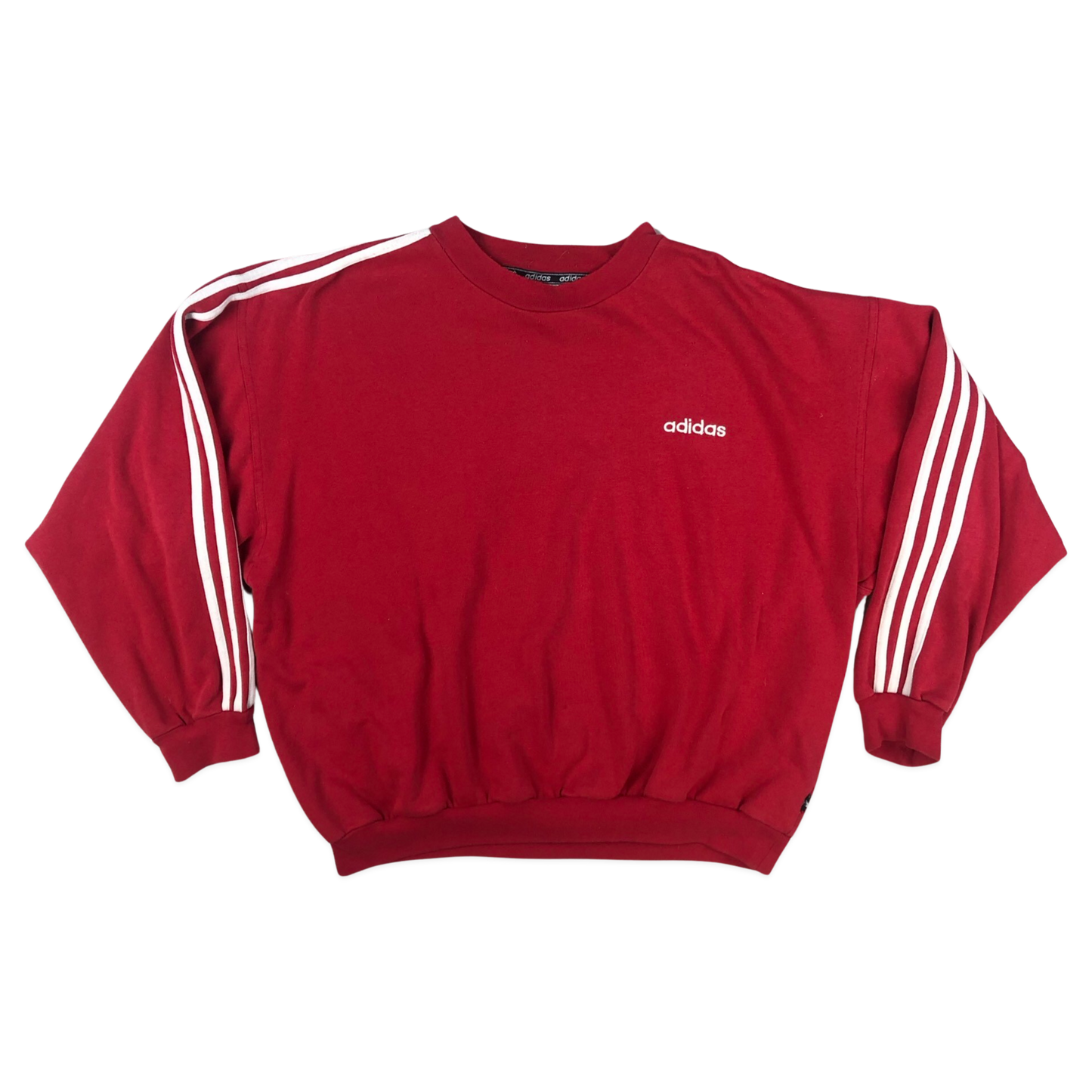 Vintage 80s 90s Adidas Red Sweatshirt 3XL