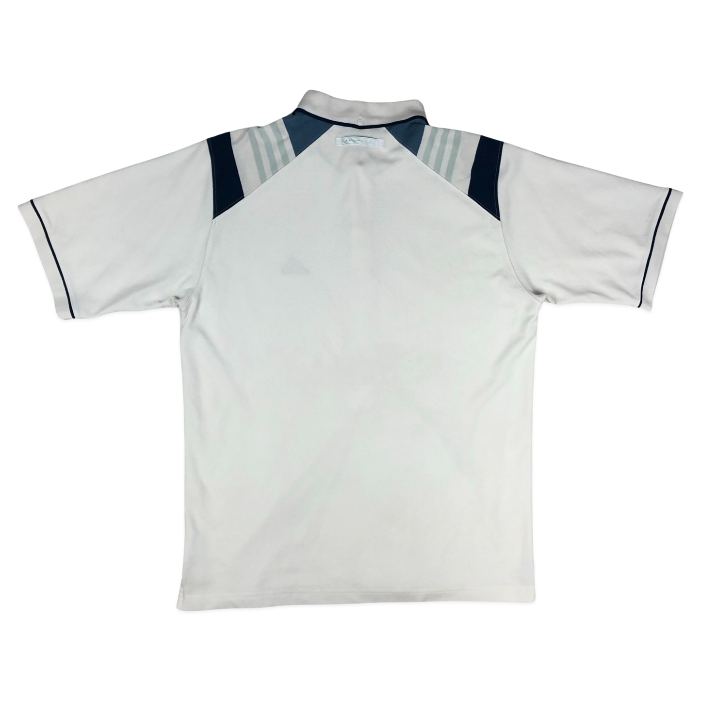 Vintage 90s Y2K Adidas White Polo Shirt L