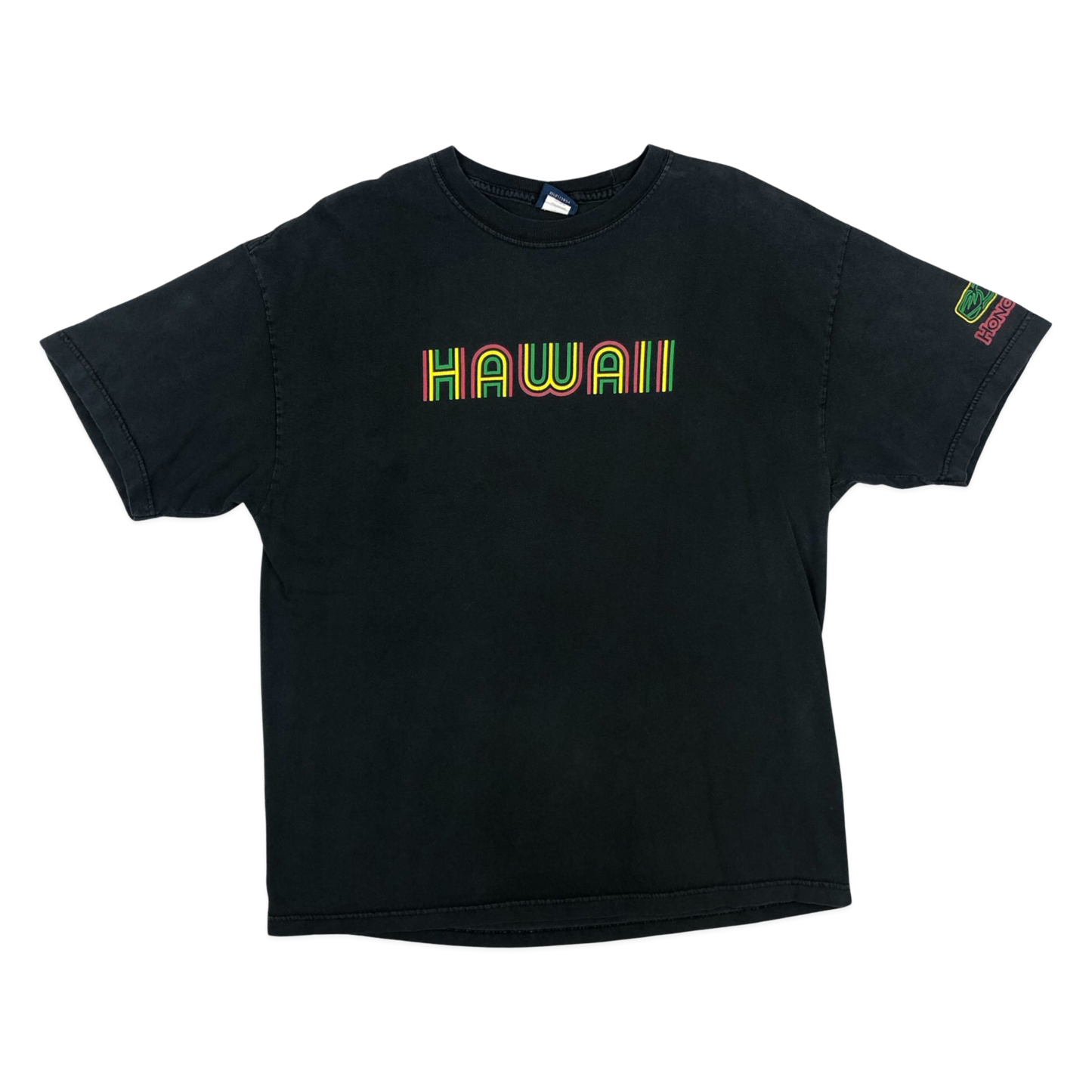 Vintage Black Hawaii Tourist Tee L