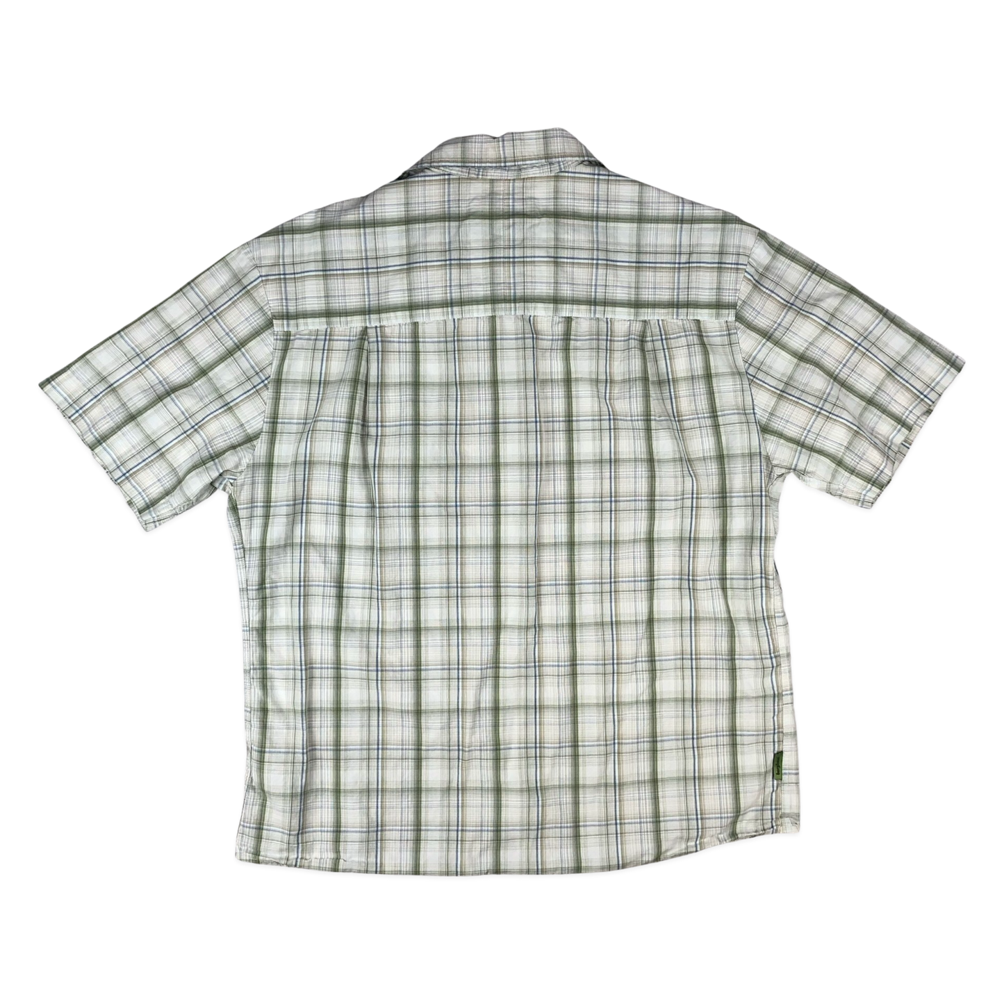 Vintage White and Green Berghaus Plaid Shirt L
