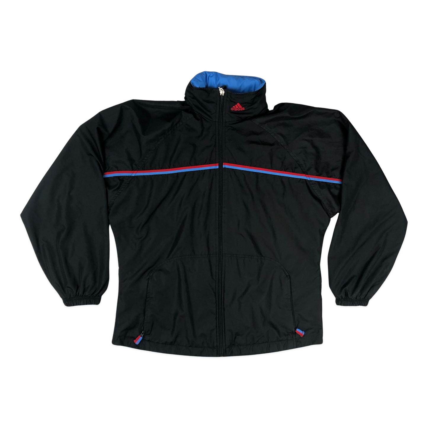 Vintage 90s Adidas Black Windbreaker XL