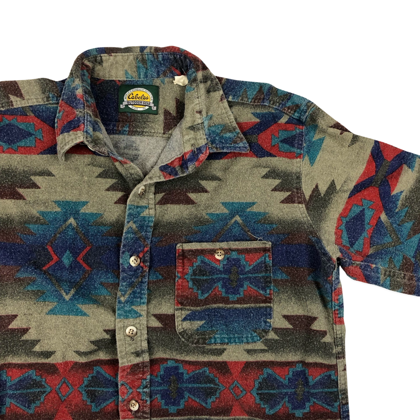 Vintage Cabello Aztec Pattern Flannel Shirt XL