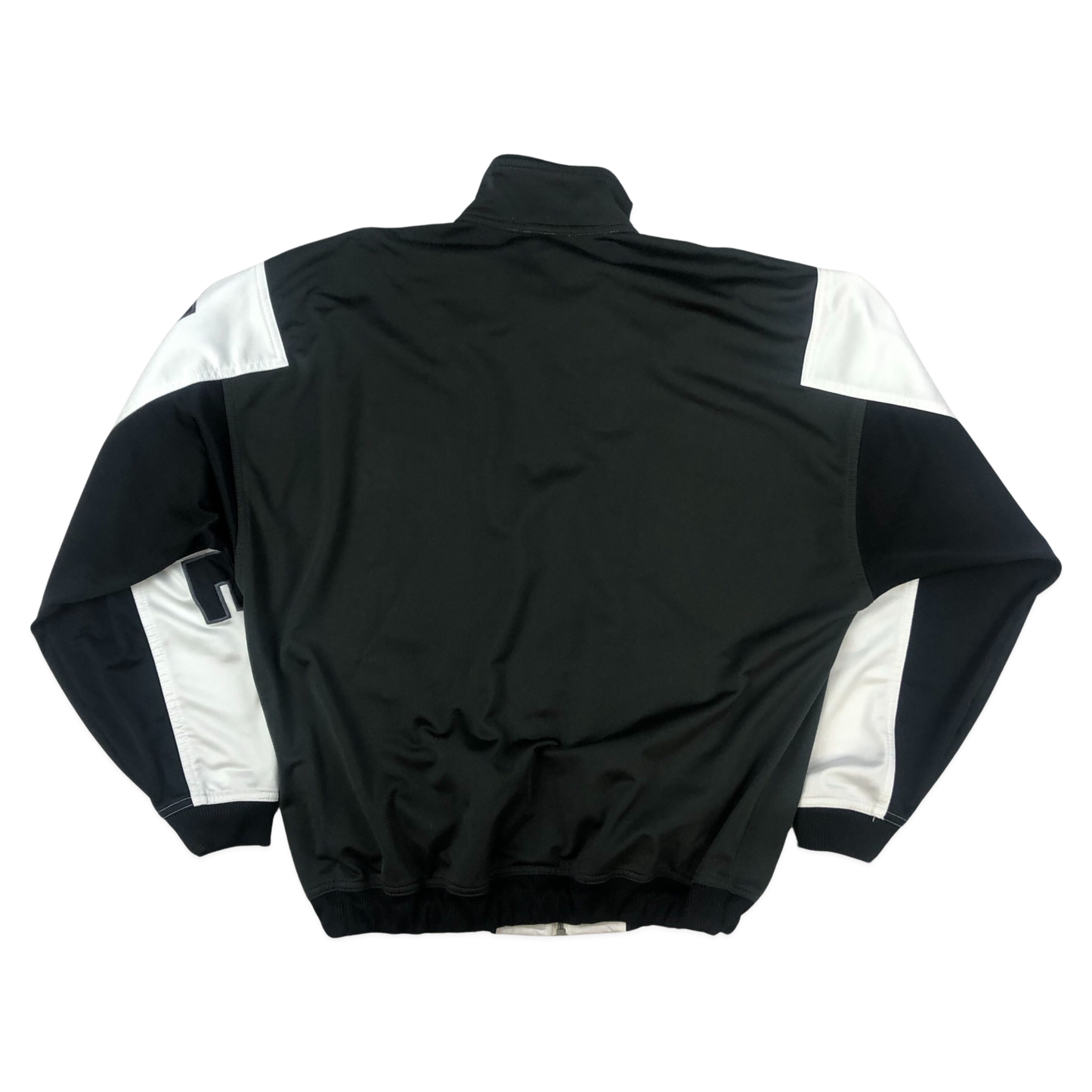 Vintage 90s Nike Grey and White Zip-up Track Jacket XXL