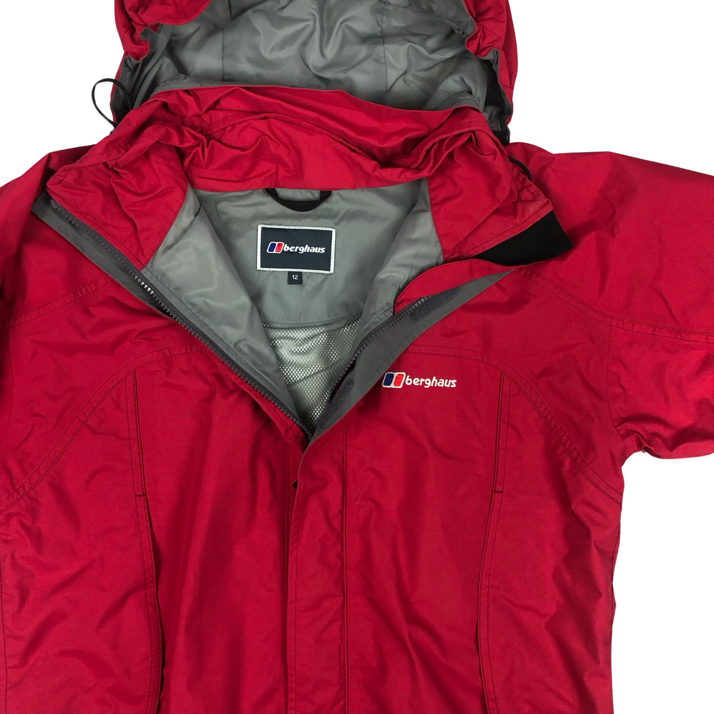 Vintage Red Berghaus Zip-up Outdoor Jacket L