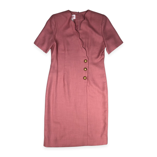 Vintage Dusky Pink Dress 14