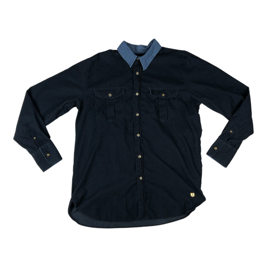 Vintage Navy Corduroy Shirt L