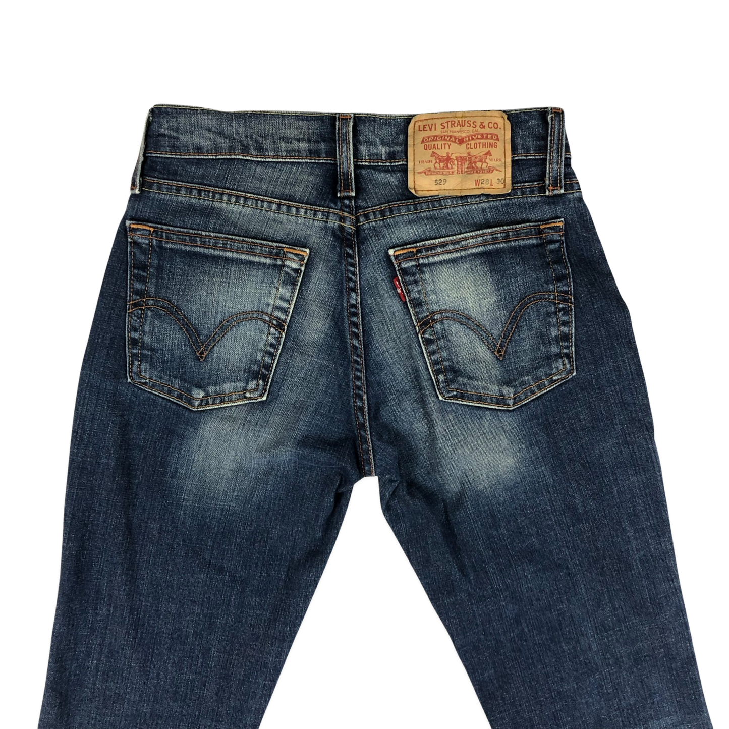 Vintage Levi's 529 Flared Blue Jeans 28W 19L
