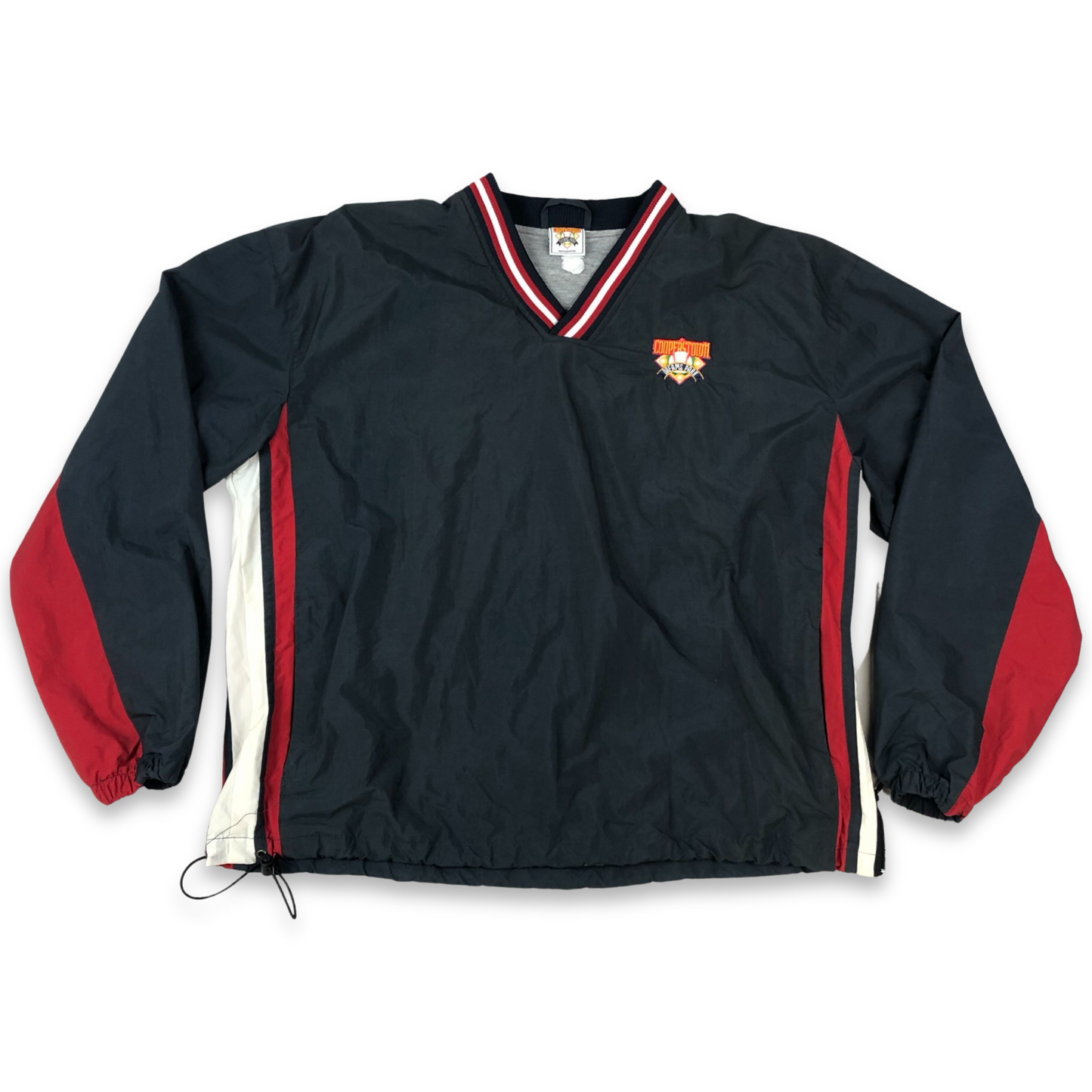 Vintage Y2K Baseball Team Pullover V-Neck Windbreaker 3XL