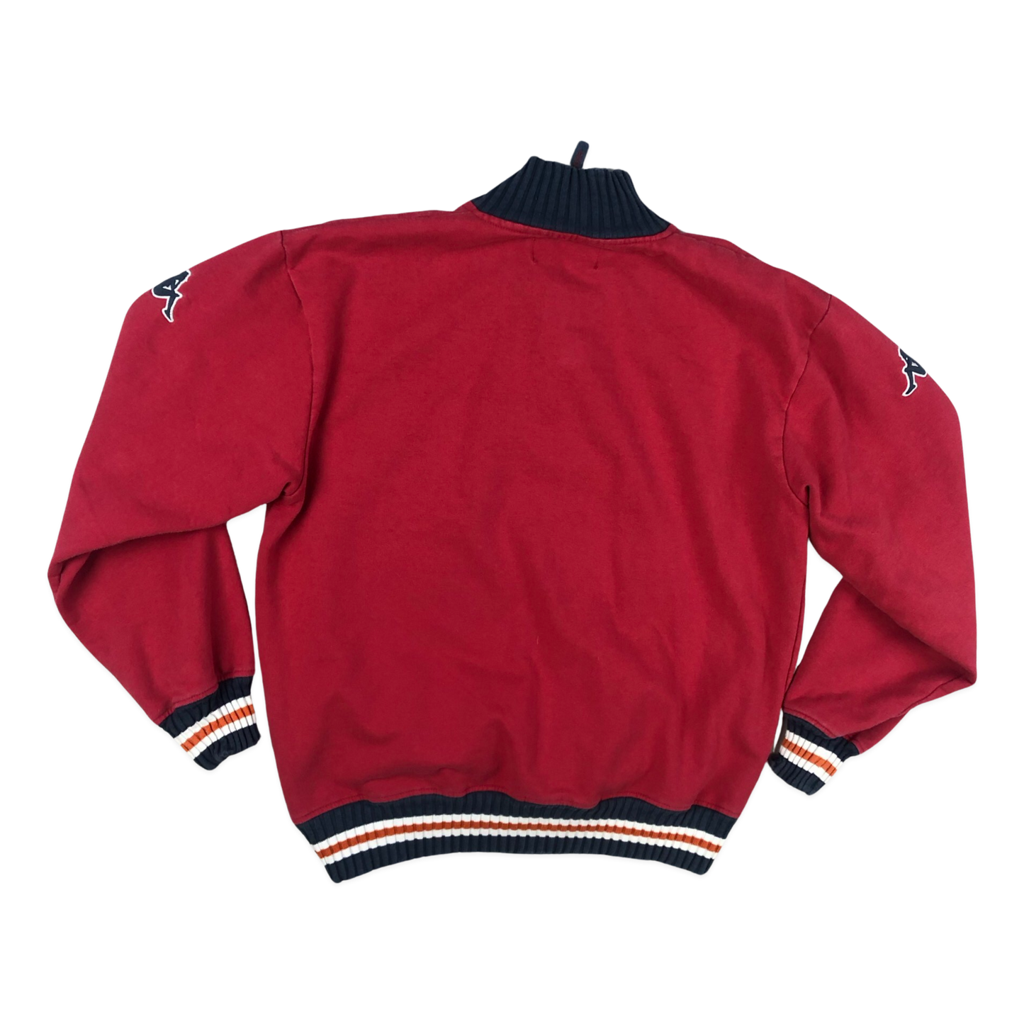 Vintage Kappa Red 1/4-zip Sweatshirt M