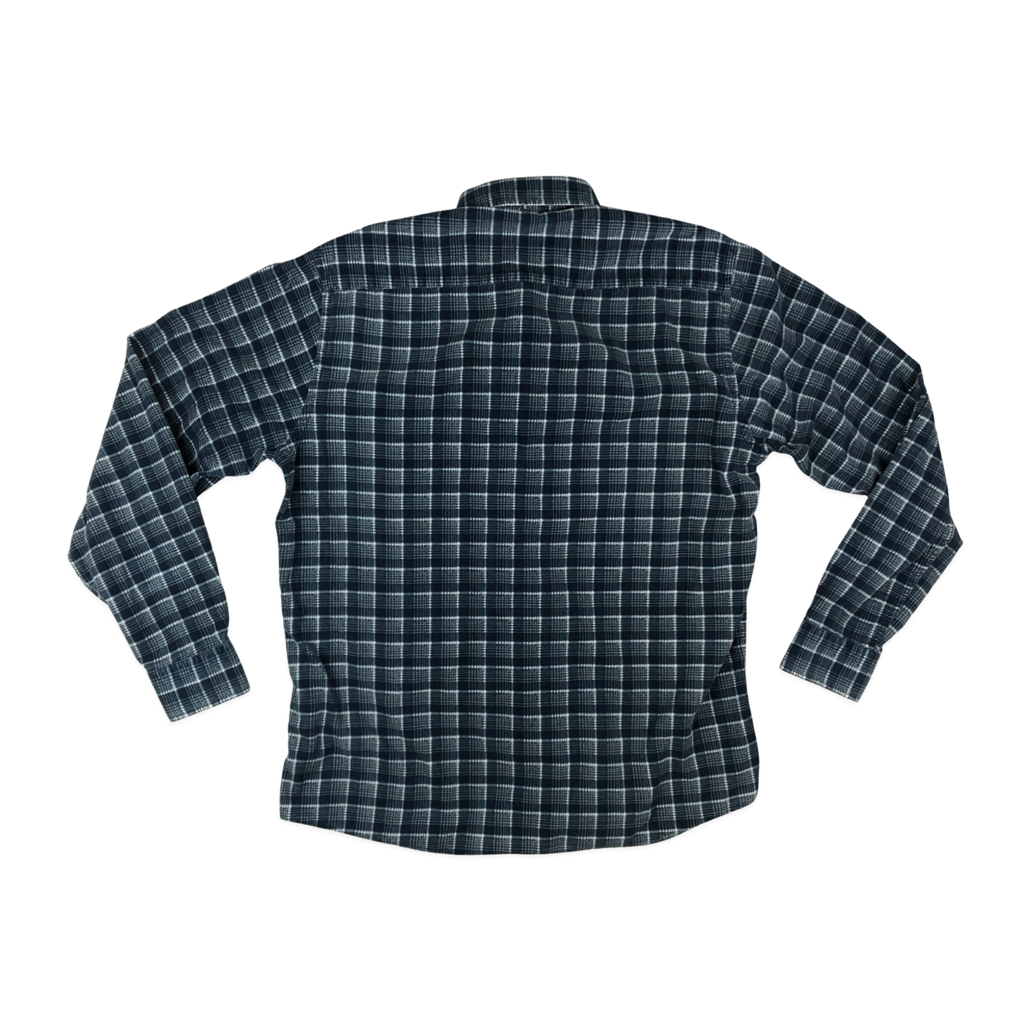 Vintage Blue Plaid Corduroy Shirt L