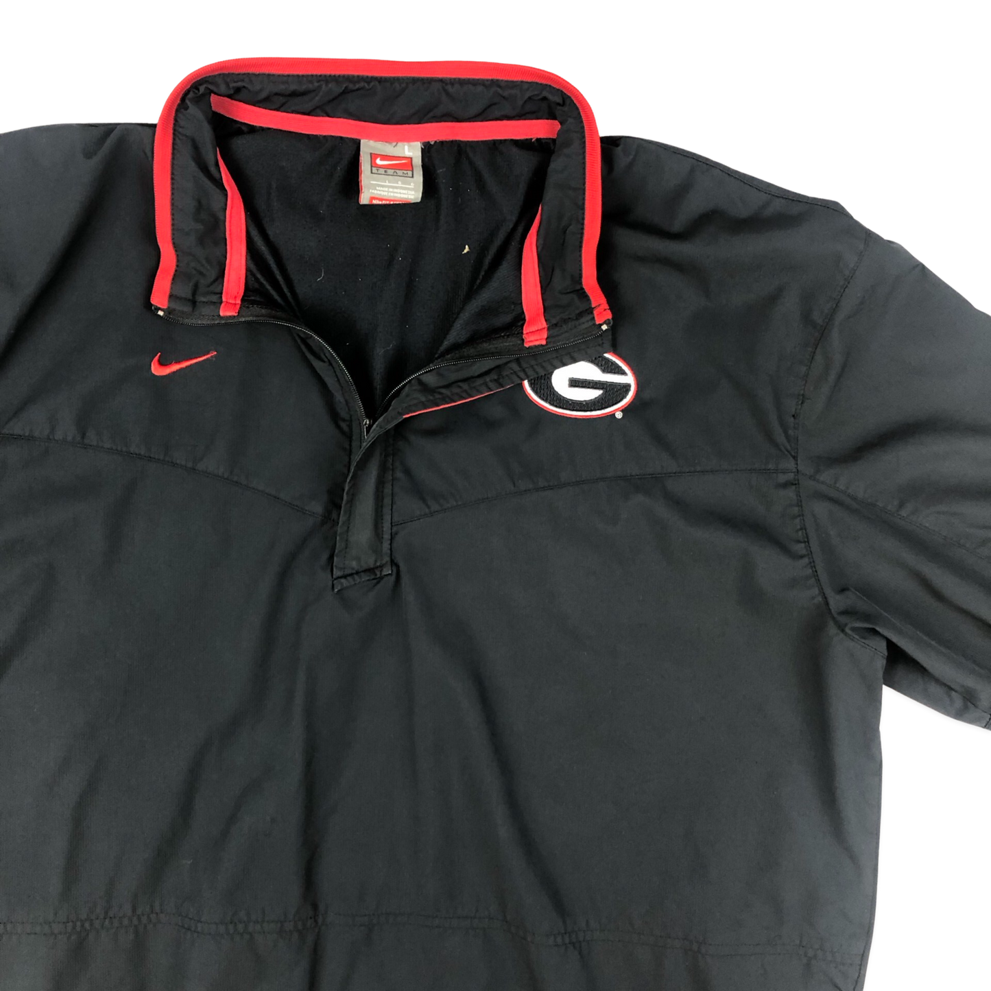 Vintage Nike Black Georgia Bulldogs Pullover Windbreaker XXL