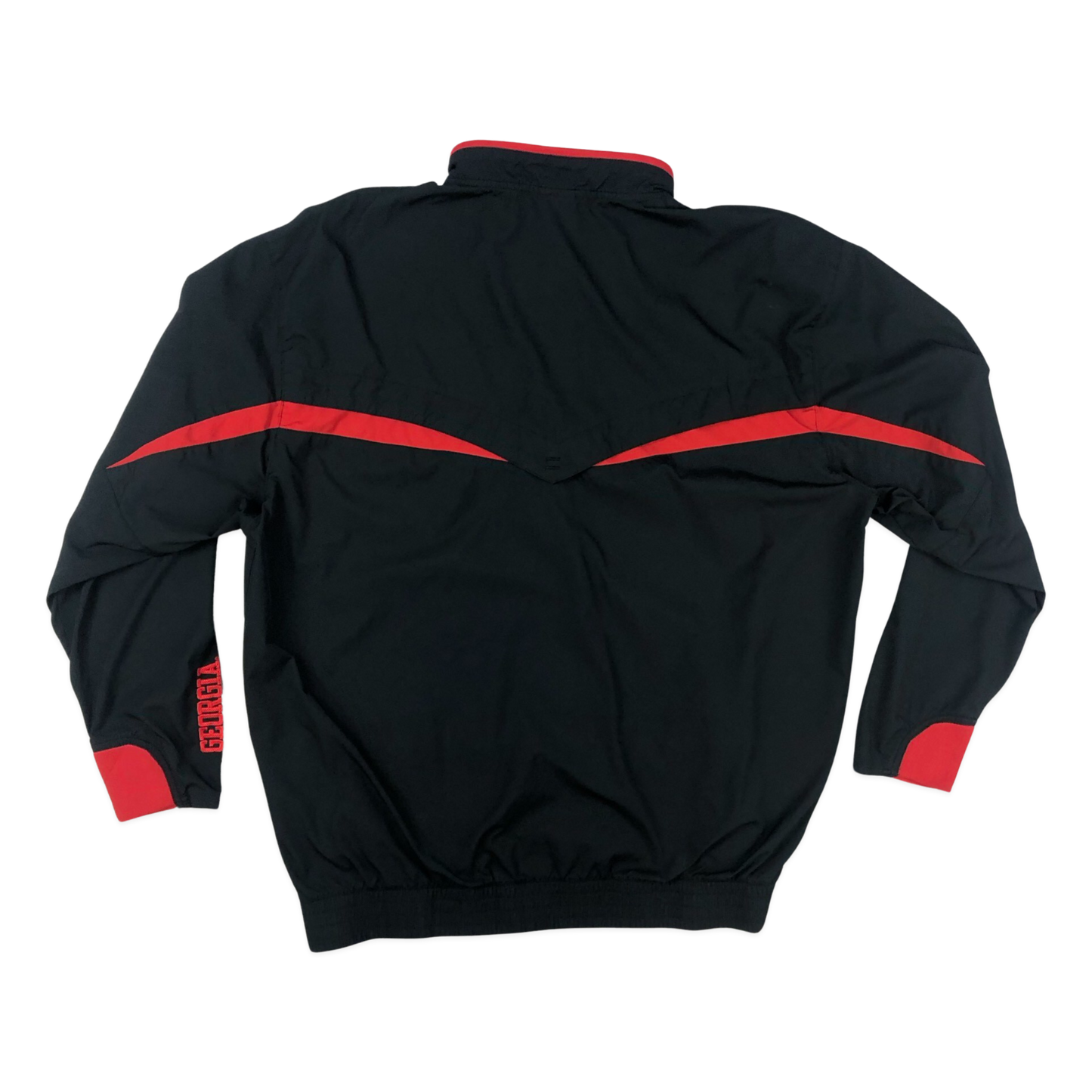 Vintage Nike Black Georgia Bulldogs Pullover Windbreaker XXL