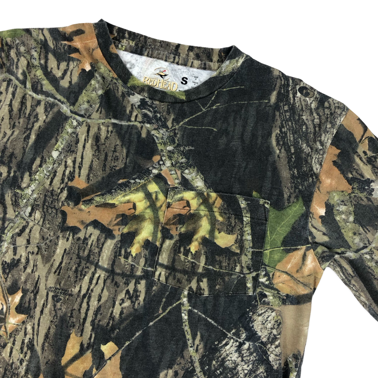 Vintage Redhead Hunting Camo Long Sleeve Pocket Tee S