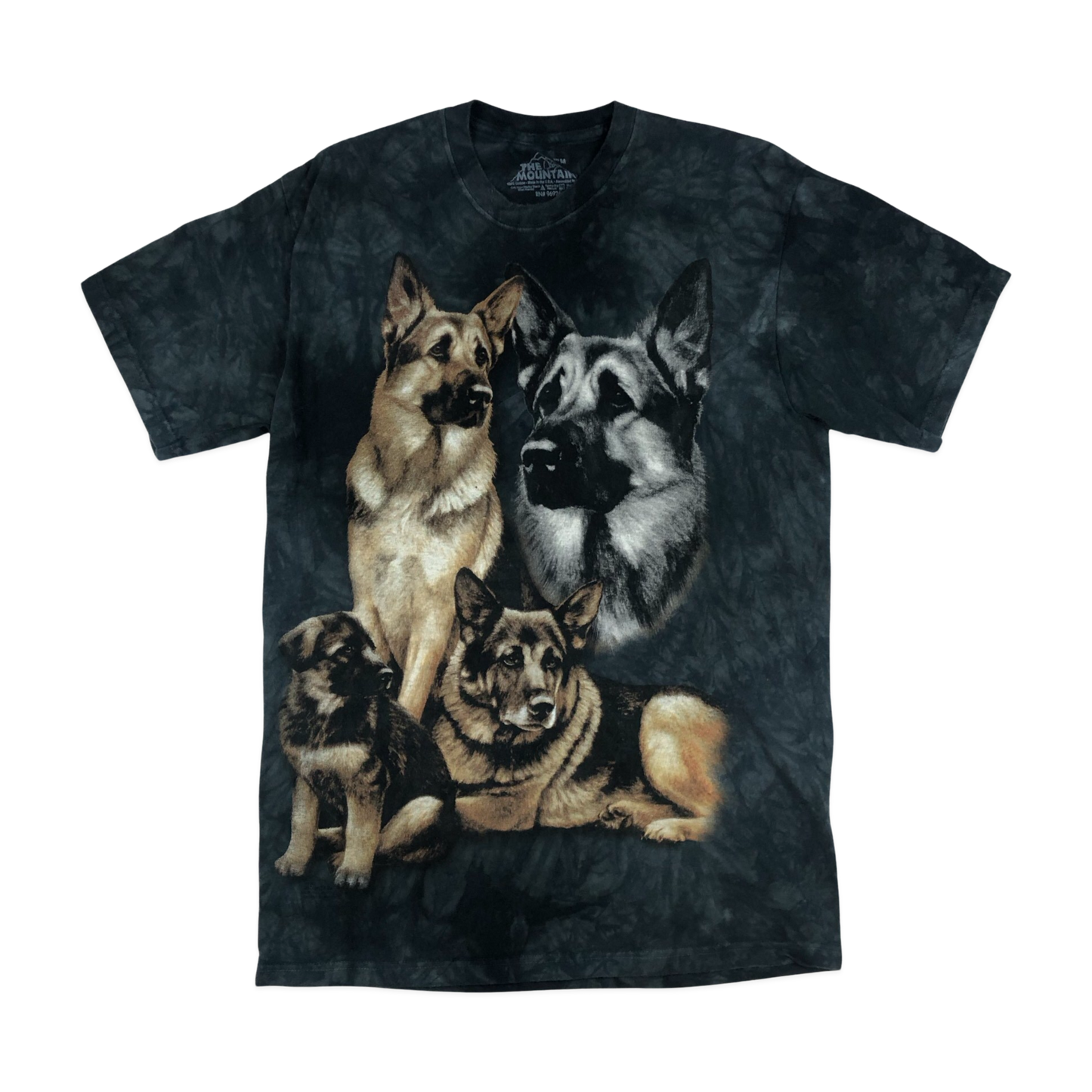 Vintage The Mountain Tie-dye Alsatian Dog Tee M